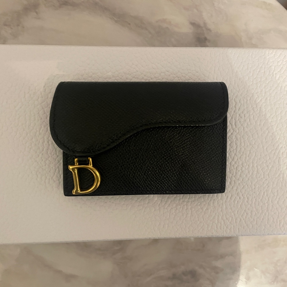 Christian Dior Saddle Card Holder